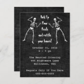 Bone Boogie Halloween Uitnodiging (Voorkant / Achterkant)