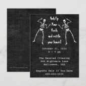 Bone Boogie Halloween-uitnodiging Kaart (Voorkant / Achterkant)