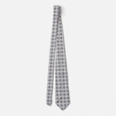 Bone Cancer Awareness Plaid Gray Ribbon Stropdas (Achterkant)