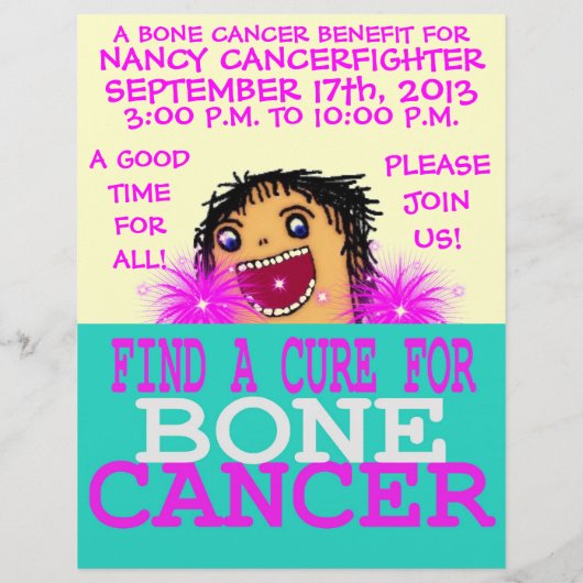 Bone Cancer Benefit Flyer (Achterkant)