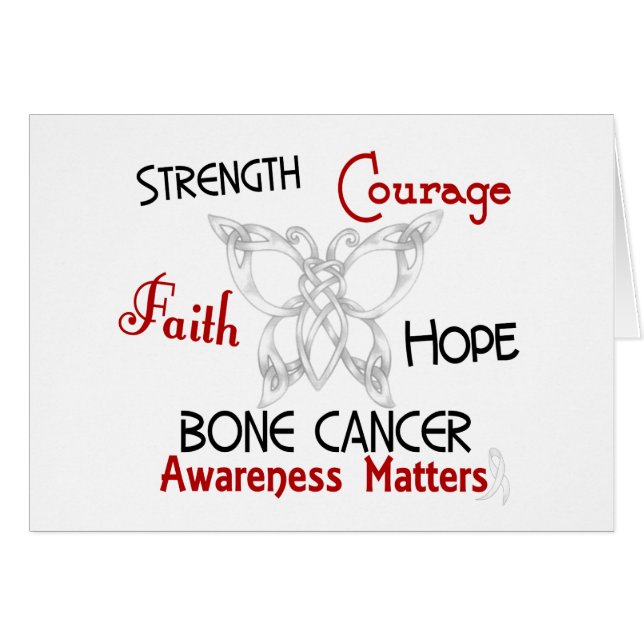 Bone Cancer Celtic Butterfly 3 (Voorkant Horizontaal)