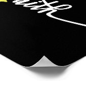 Bone Cancer Faith Sarcoma Bone Cancer Awareness Su Poster (Hoek)