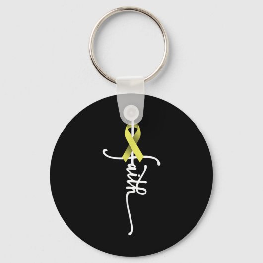 Bone Cancer Faith Sarcoma Bone Cancer Awareness Su Sleutelhanger (Voorkant)