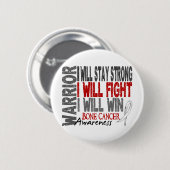 Bone Cancer Warrior Ronde Button 5,7 Cm (Voorkant /achterkant)