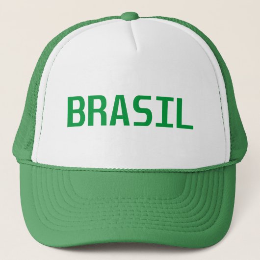 🧢🇧🇷 Boné (Cap) Brasil na Mente Trucker Pet (Voorkant)