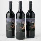 Bone-Chilling Beverage. Big, black dog Wijn Etiket (Flessen)