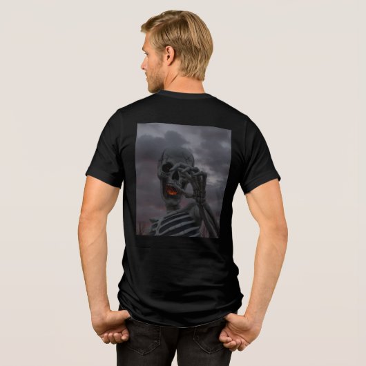Bone Chilling Halloween Tri-Blend Shirt (Achterkant volledig)