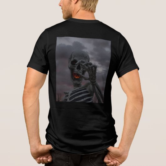 Bone Chilling Halloween Tri-Blend Shirt (Achterkant)