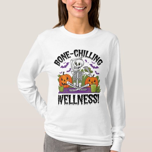 "Bone-Chilling Wellness" Premium Unisex Longsleeve T-shirt (Voorkant)