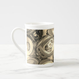 Bone China BEER print Porselein Kop