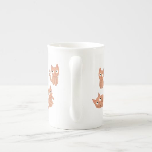 Bone china cat mok (Achterkant)