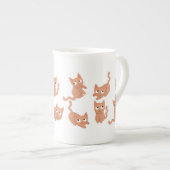 Bone china cat mok (Voorkant rechts)