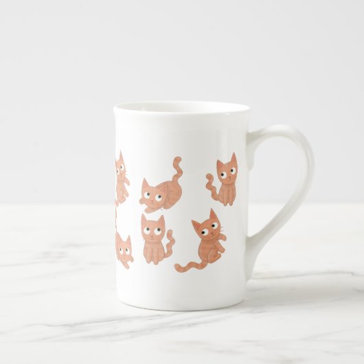 Bone china cat mok (Rechts)