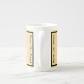 Bone China Coffee / Tea Mok - Faces-Go-Round ontwe (Achterkant)