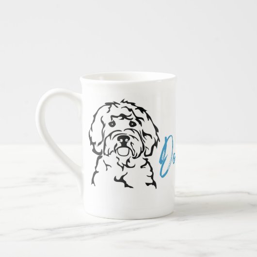 Bone China Doodle Joy! Mok (Links)