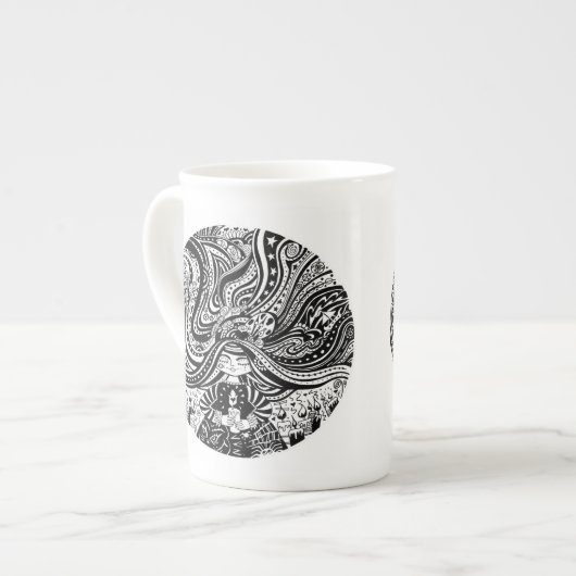 Bone China Grincheux Angel Wish Porselein Kop (Links)