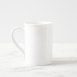Bone China Mok Abstracte Kunst Zwart Wit Goud