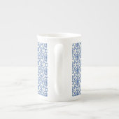 Bone China Mok-Blue Damask Porselein Kop (Achterkant)