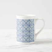 Bone China Mok-Blue Damask Porselein Kop (Rechts)