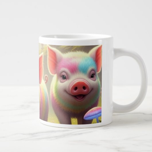 Bone China Mok Fantasy Pigs (Rechts)