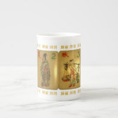Bone China mok met seizoenstegels (Voorkant)