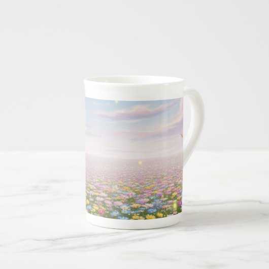 Bone China Mok Pastel Meadow (Voorkant rechts)