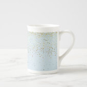 Bone China Mok-Petite Golden Stars-Blue Porselein Kop (Rechts)