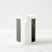Bone China Mok-Petite Golden Stars-Noir Porselein Kop (Achterkant)