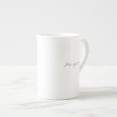 Bone china mok. porselein kop (Voorkant rechts)