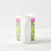 Bone China Mok to Personalize: Primroses Gingham (Achterkant)
