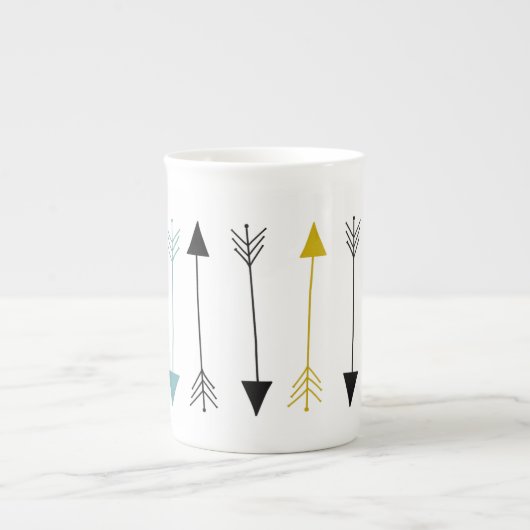 Bone China Mok - Tribale Arrows (Voorkant)