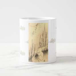 Bone China Mok TWEE KONIJNEN EN EEN MAAN W / WOLKE