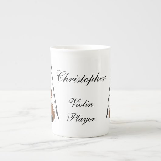 Bone China Mok Vioolontwerp (Voorkant)