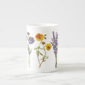 Bone China Mok - Wilde bloemen (Voorkant)