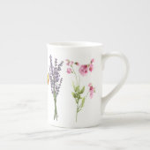 Bone China Mok - Wilde bloemen (Rechts)