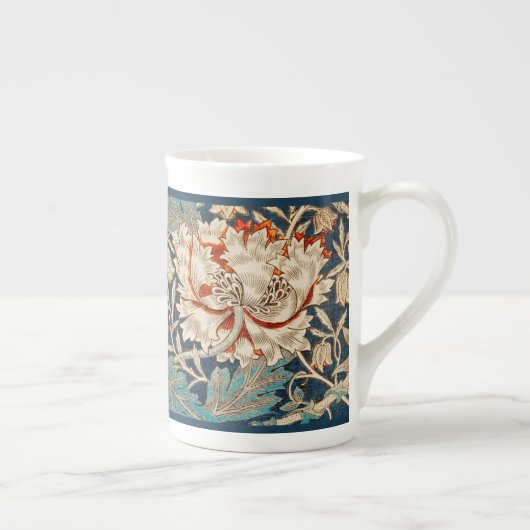 BONE CHINA MOK : WILLIAM MORRIS : HONEYSUCKLE (Rechts)