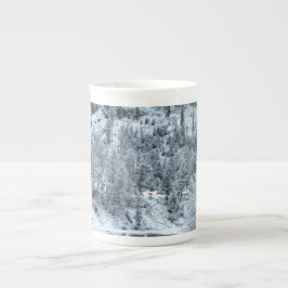 Bone China Mok - "Winter Day at Yellowstone"
