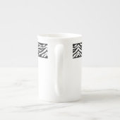Bone China Mok-Zebra Print Porselein Kop (Achterkant)