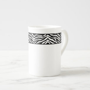 Bone China Mok-Zebra Print Porselein Kop