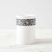 Bone China Mok-Zebra Print Porselein Kop (Voorkant)