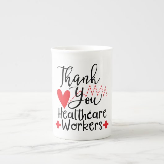 Bone China Porselein Kop (Voorkant)