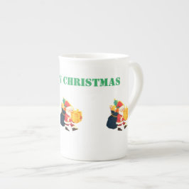 Bone China Specialty Merry Christmas Wish Gedrukt Porselein Kop