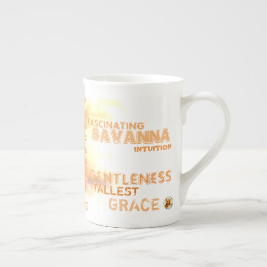 Bone China Unique Giraffe Mok (Rechts)