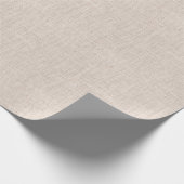 Bone Colored Burlap Texture Cadeaupapier (Hoek)