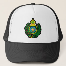 Boné com o Brasão da Bandeira Imperial Trucker Pet