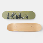 Bone Deck™ - Dansende Muertos Skateboard (Horizontaal)