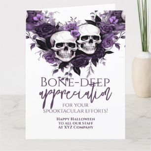Bone Deep Appreciation Halloween Bedankkaart
