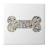 BONE Dog Cartoon Tegeltje (Voorkant)