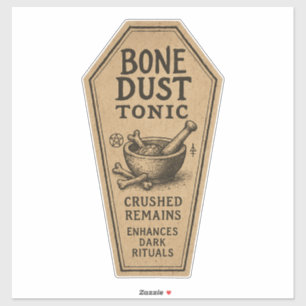 Bone Dust Tonic - Halloween Apotheek Label