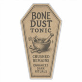 Bone Dust Tonic - Halloween Apotheek Label (Voorkant)